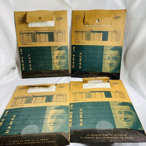 Leo’s Dancewear 303-21 White Nylon Dance Tights Size Child 1-3x 4 Pack Lot - Picture 2 of 5